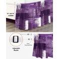 thumbnail image 3 of Purple Abstract Wrap Around Bed Skirts for King Bed 16" Drop, Bed Skirt with Adjustable Elastic Belt Dust Ruffle Bed Valance for Bedroom Hotel Luxury Modern Mottled Art Oil Painting Bed Frame Cover, 3 of 7