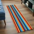 thumbnail image 4 of Runner Rug 2 x 6 Ft, Colorful Striped Washable Non-Slip Floor Mat for Kitchen Hallway/Entryway, Boho Rainbow Abstract Stripes Lines Long Kitchen Runner Area Rugs for Living Room, Low-Profile, 4 of 7