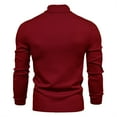 thumbnail image 5 of GA WEIHUA Clearance! Turtleneck Sweaters for Men Slim Fit Long Sleeve Sweater Solid Color Stretch Soft Pullover Tops Shirts(Wine,XL), 5 of 5