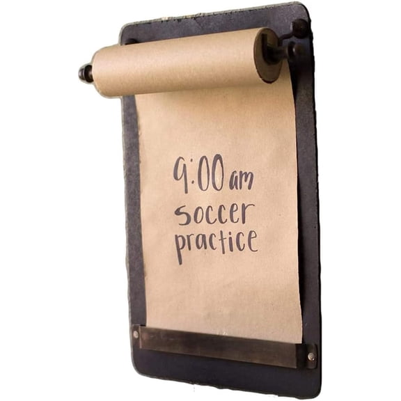 Kalalou Transitional Note Roll Wall Board, 16 inches Tall, Brown