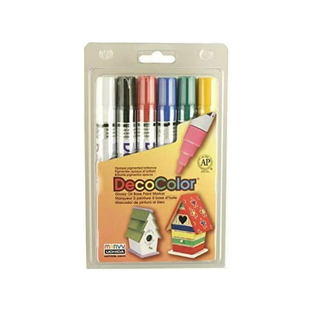 Paint Marker Set 6ct Marvy Uchida Decocolor Broad Point