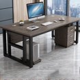 thumbnail image 3 of Computer Drawers Office Desks Writing School Conference Modern Office Desks Floor Conference Scrivania Ufficio Lavoro Furniture My Lux Decor Round, 3 of 30