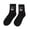 Black, variant on 12 Packs Sock for Women Cartoon Funny Expression Jacquard Single Needle Neutral Mid Calf Short Socks