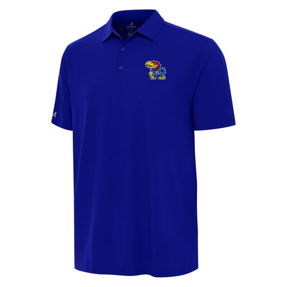 Men's Antigua Royal Kansas Jayhawks Era Polo