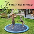 thumbnail image 2 of Fidofaves Splash Pad for Dogs, Fidosplashim The Splash Pad That Makes Your Pup Clad, Foldable Fidosplash Pad for Dogs, Pet Water Spray Pad for Playing Outdoors (66.93in), 2 of 7