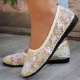 thumbnail image 6 of DIVVce Floral Embroidered Mesh Ballet Flats For Women Closed Toe Slip On Comfortable Footwear, 6 of 6