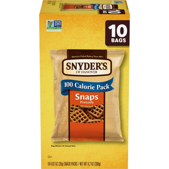 Snyder's of Hanover Snaps Pretzels, 10 Count 0.92 oz