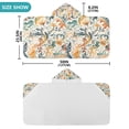 thumbnail image 4 of Yayeee Kids Hooded Towel with Hand Pockets Beach Soft Absorbent Bath Wrap 50 x 23.5 inch, Whimsical Leaves, 4 of 5