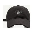 thumbnail image 1 of Gorras de béisbol de algodón para hombre y mujer, gorro con bordado sólido, protector solar, Snapback ajustable, estilo Hip Hop, M043, 1 of 4
