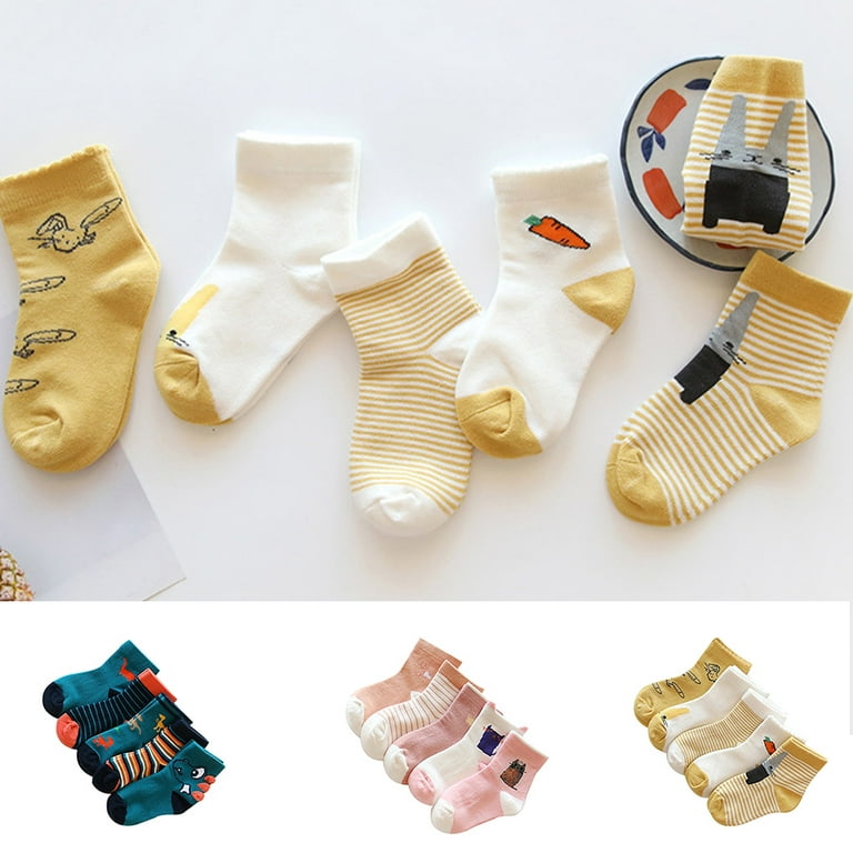 5 Pairs Baby Boy Socks Children Autumn Winter Cartoon Socks for Girls Kids  for Girls To School Sport Baby Girl Clothes