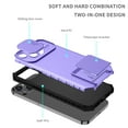 thumbnail image 4 of Jiahe Cover For iPhone 14 6.1 inch Case Hybrid Shockproof Soft TPU Bumper with Slide Camera Lens Protection Kickstand Cover,Purple, 4 of 8