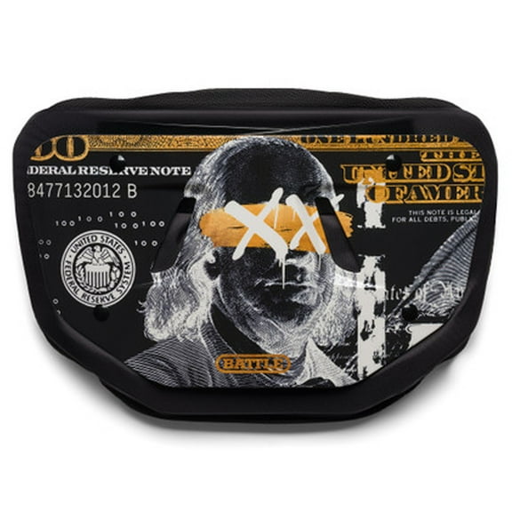 Battle Sports  Adult Backplate  "Benjamin XX" - Black/Yellow