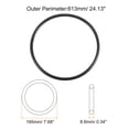 thumbnail image 2 of Unique Bargains Universal Sewing Machine Motor Stretch Belt 613mm 24" Perimeter, 8.6mm Belt Thick, 2 of 5