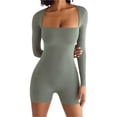 thumbnail image 4 of Txlixc Vestido de mujer, cuello cuadrado de manga larga Txlixc moda, 4 of 8
