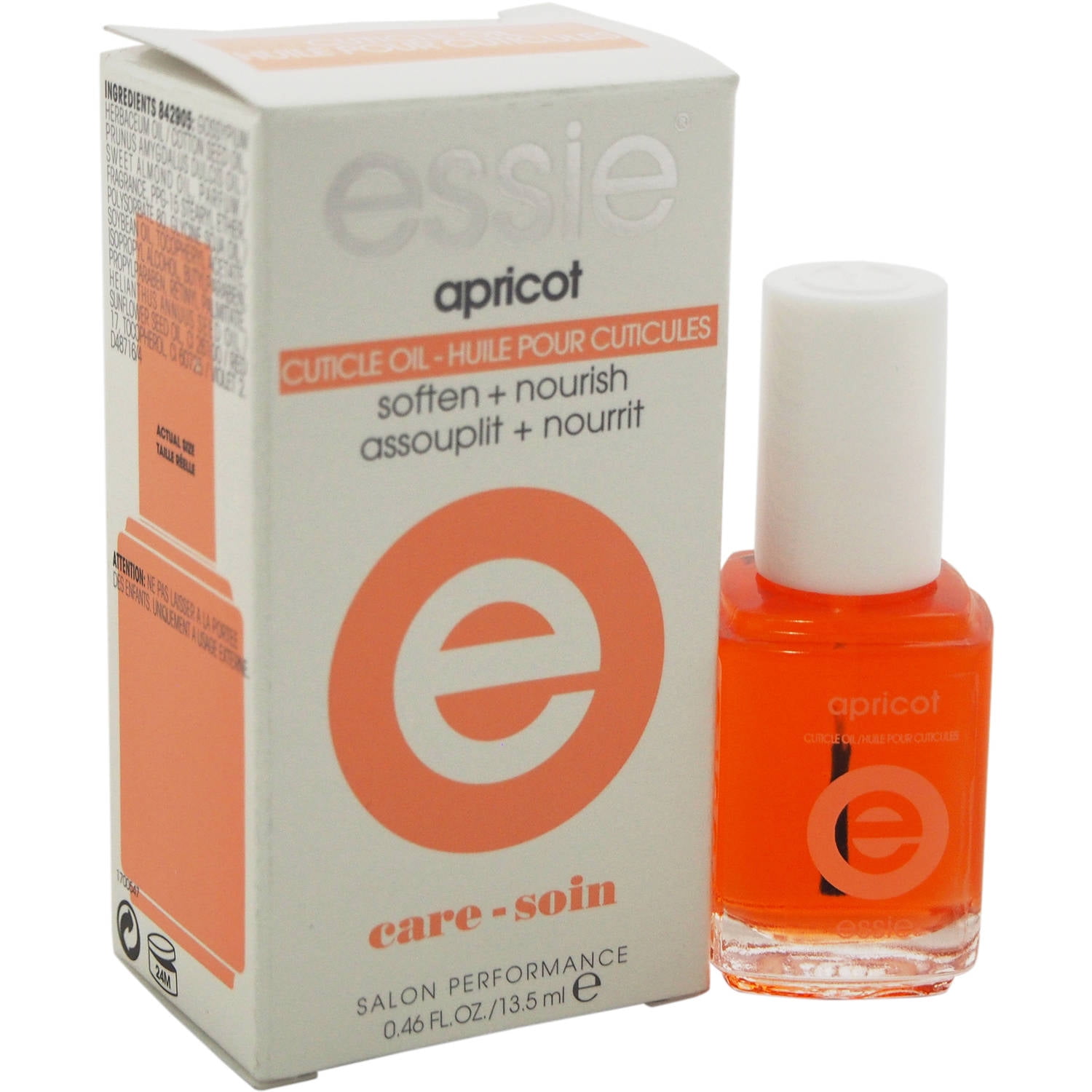 essie for Women Apricot Cuticle Oil Soft + Nourish Nail Care 0.46 oz