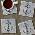 thumbnail image 5 of Thirstystone "Vintage Anchor" 4-Pack Tumbled Tile Coasters, 5 of 7