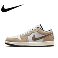 thumbnail image 2 of Zapatillas de baloncesto Nike Original Air Jordan 1 Low Retro para hombre y mujer, cómodas y antideslizantes, en colores blanco y marrón, 2 of 5