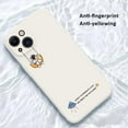 thumbnail image 3 of Creative Cartoon Astronaut White Phone Case, Camera Lens Proctection, Shockproof Soft Case for iPhone 13, 3 of 7