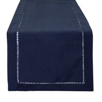 Fennco Styles Rochester Collection Classic Hemstitched Solid Color Daily Use Table Linens