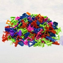 HINTRMENT Mini Plastic Soldiers Figures Assorted Color 50Set Pretend Game Human Figure Static Model Army Men