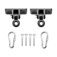 thumbnail image 1 of Perchas para columpios,Accesorios de montaje para colgadores de columpios de servicio,Tornillos incluidos Capacidad de 2400 lb Gancho a presión para colgar,Juego de trapecio de madera para, 1 of 10