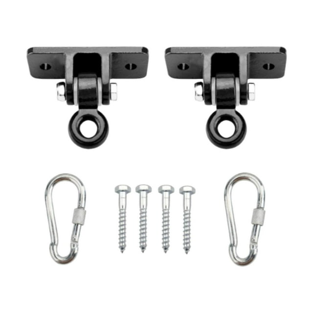 Perchas para columpios,Accesorios de montaje para colgadores de columpios de servicio,Tornillos incluidos Capacidad de 2400 lb Gancho a presión para colgar,Juego de trapecio de madera para
