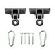 thumbnail image 1 of Perchas para columpios,Accesorios de montaje para colgadores de columpios de servicio,Tornillos incluidos Capacidad de 2400 lb Gancho a presión para colgar,Juego de trapecio de madera para, 1 of 10