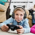 thumbnail image 5 of Gaming Headset with Removable Cat Ears, 3.5mm Wired Headphones with Adjustable Microphone, Extendable Padded headband, Noise Cancelling and RGB Light Headphones for Xbox/PS4/Switch/Mac/Phone, 5 of 9