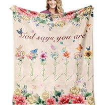 Christian Birthday Gifts for Women,Christian Gifts for Women,Christian Religious Gifts for Women,Religious Gifts for Women Bible,Birthday Gift for Christian Women Christian Blanket 60"X50"