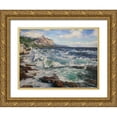 thumbnail image 1 of Cernov, Ivan 14x12 Gold Ornate Wood Framed with Double Matting Museum Art Print Titled - Shore of my Soul, 1 of 4