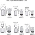304 Stainless Steel Cord Ends End Caps Column Stainless Steel Color 9 ...
