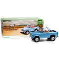 thumbnail image 2 of 1969 Ford Bronco Sport Brittany Blue With Sunraysia Wheels 1/18 Diecast Model Car By Greenlight 19099, 2 of 2
