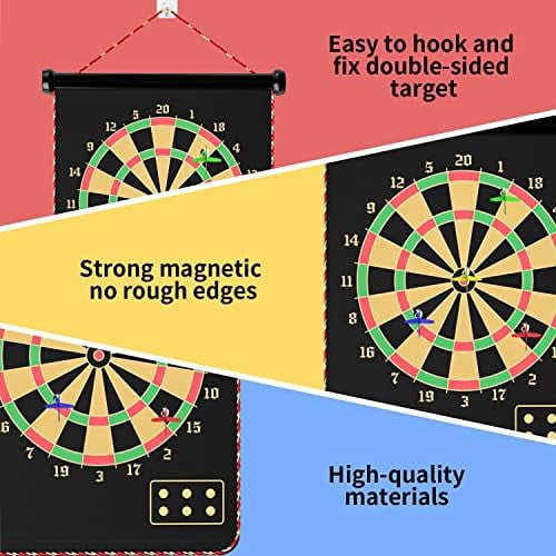 Magnetic Dart Board Outdoor Game for Kids with 12 Darts, Best Toys Gifts for Teenage Boys Girls Age 5 6 7 8 9 10 11 12 13 14 15 16 Years$$Sport & Recreation Other