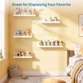 thumbnail image 5 of Floating Shelves, Sindcom Home Wood Shelf Wall Mounted, Set of 5, Multiple Sizes, White, 5 of 8