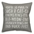 thumbnail image 2 of Creative Products You're So Purrty 18x18 Spun Poly Pillow, 2 of 3