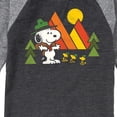 thumbnail image 3 of Peanuts - Retro Trailbrazers - Toddler And Youth Raglan Graphic T-Shirt, 3 of 7