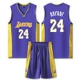 thumbnail image 1 of #24 Kobe Bryant Basketball Jersey Set Lakers Uniform For Kids Adults, 1 of 2