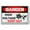 Warning Sign 2, variant on Danger High Voltage Keep Out Sign - 8"x12" Warning Sign for Indoor Outdoor High Voltage Areas