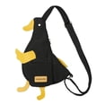 thumbnail image 2 of Bolso de hombro en forma de Bolso de lona Playa Y2K Fanny Pack Bolso bandolera para mujer Negro Yuyangstore Bolso de hombro, 2 of 8