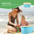thumbnail image 2 of WRITWAA Plastic Storage Bins with Wheels Sky-blue Easy to Move for Bedroom Use 1Set, 2 of 8