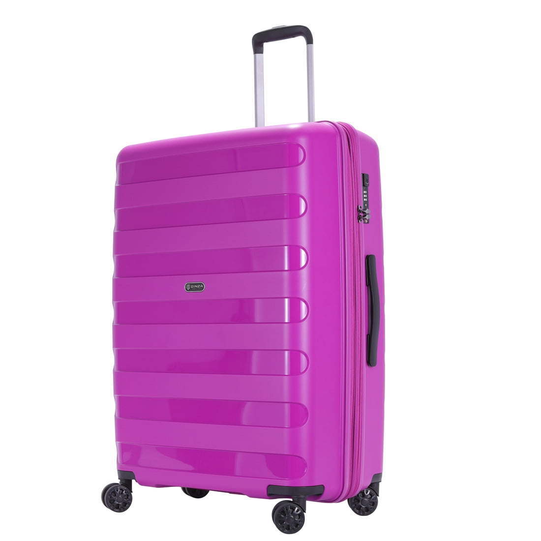 GinzaTravel 28 inch Checked Expandable Hard Luggage,Large Capacity