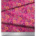 thumbnail image 2 of Soimoi Modal Satin Fabric Geometric Small Print Fabric by The Yard 42 Inch Wide, 2 of 3