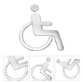thumbnail image 2 of Wheelchair Disabled Toilet Sign ABS Restroom Sign for Disabled People, 2 of 8