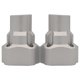 thumbnail image 1 of Copas fijas traseras 1/8 con orificios múltiples de metal, 1 par de eje sólido 4WD LMT para piezas de repuesto del modelo de camión Losi LMT plata Baoblaze Montaje del eje trasero, 1 of 6