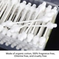 thumbnail image 7 of Baby Cotton Swabs, Organic Chlorine-Free Safety Swabs for Kids or Newborn Babies, 100% Biodegradable Gentle Baby Qtips, Cruelty-Free & Hypoallergenic Children Cotton Buds (4 packs of 55 ct. Total 220), 7 of 7