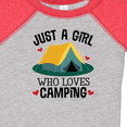 thumbnail image 4 of Inktastic Just a Girl Who Loves Camping Girls Baby Bodysuit, 4 of 5