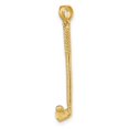 thumbnail image 5 of Auriga 10k Yellow Gold 3-D Single Golf Club with Ball Charm for Women (L-26.7 mm, W-5.1 mm), 5 of 7