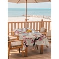 thumbnail image 2 of Outdoor Tablecloth with Umbrella Hole for Patio/Picnic/Party/Camping, Spring Flowers Waterproof Table Cloth Rectangle Table Cover Washable, Country Pink Peach Blossoms Botanical Floral (60"x 84"), 2 of 8