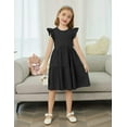 thumbnail image 2 of Arshiner Toddler Dress Girls Backless Tiered Summer Dresses Cute Swing Beach Sundress with Pockets, 2 of 5