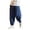 VZ43# Navy, variant on Mens Pants Elastic Waist Patchwork Plus Size Breathable Trousers with Pocket Full Length Sports Line Pants Casual Versatile Dailywear